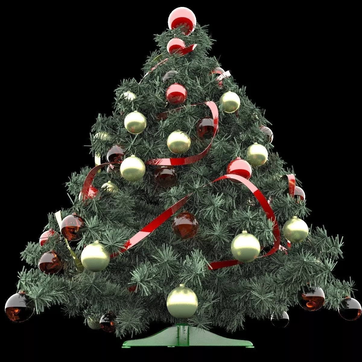Christmas tree 3D model_0