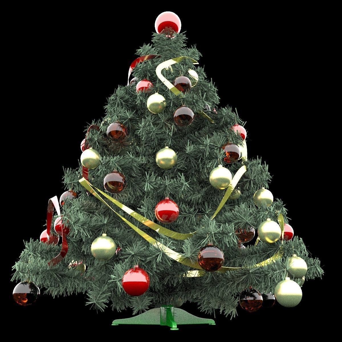 Christmas tree 3D model_2