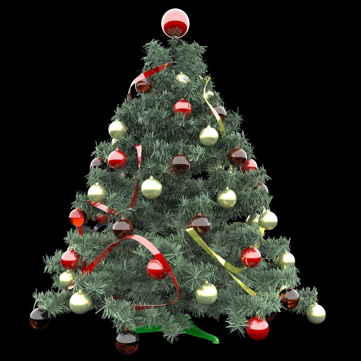 Christmas tree 3D model_1