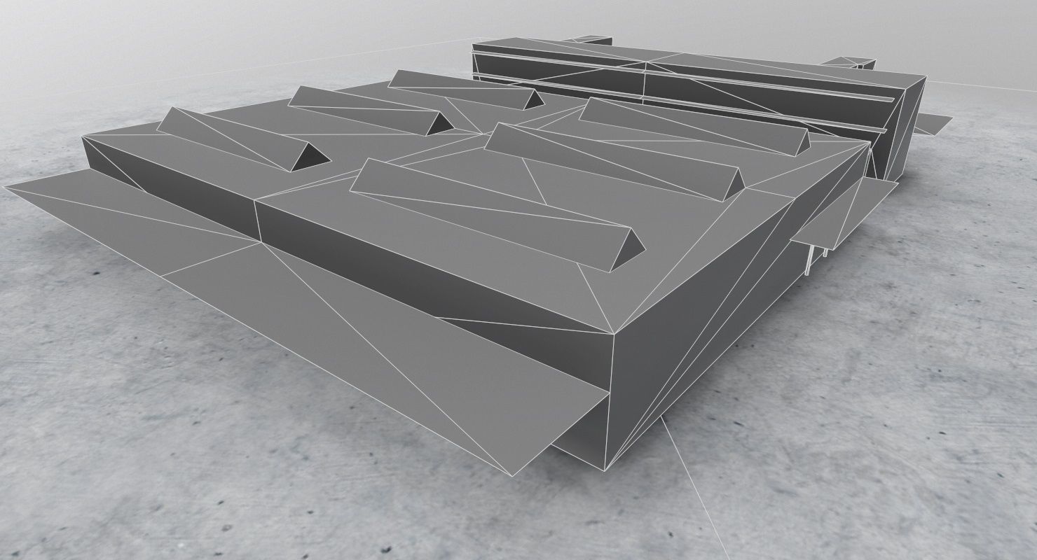 EDDB Hangar 2 Low-poly 3D model_12