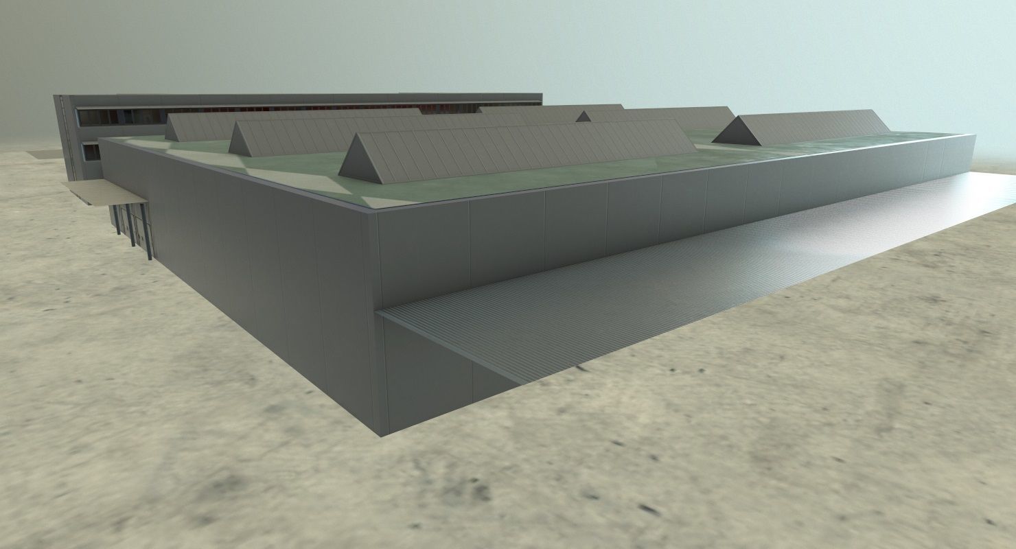EDDB Hangar 2 Low-poly 3D model_5