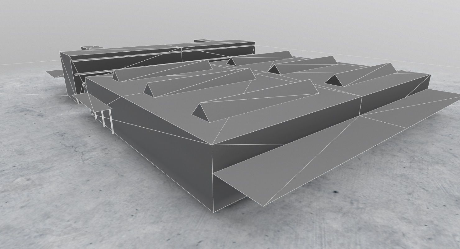 EDDB Hangar 2 Low-poly 3D model_11