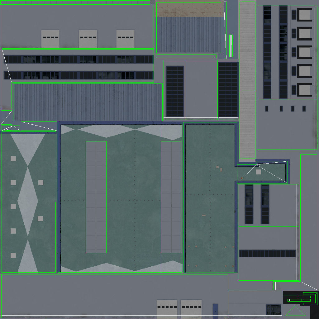 EDDB Hangar 2 Low-poly 3D model_13