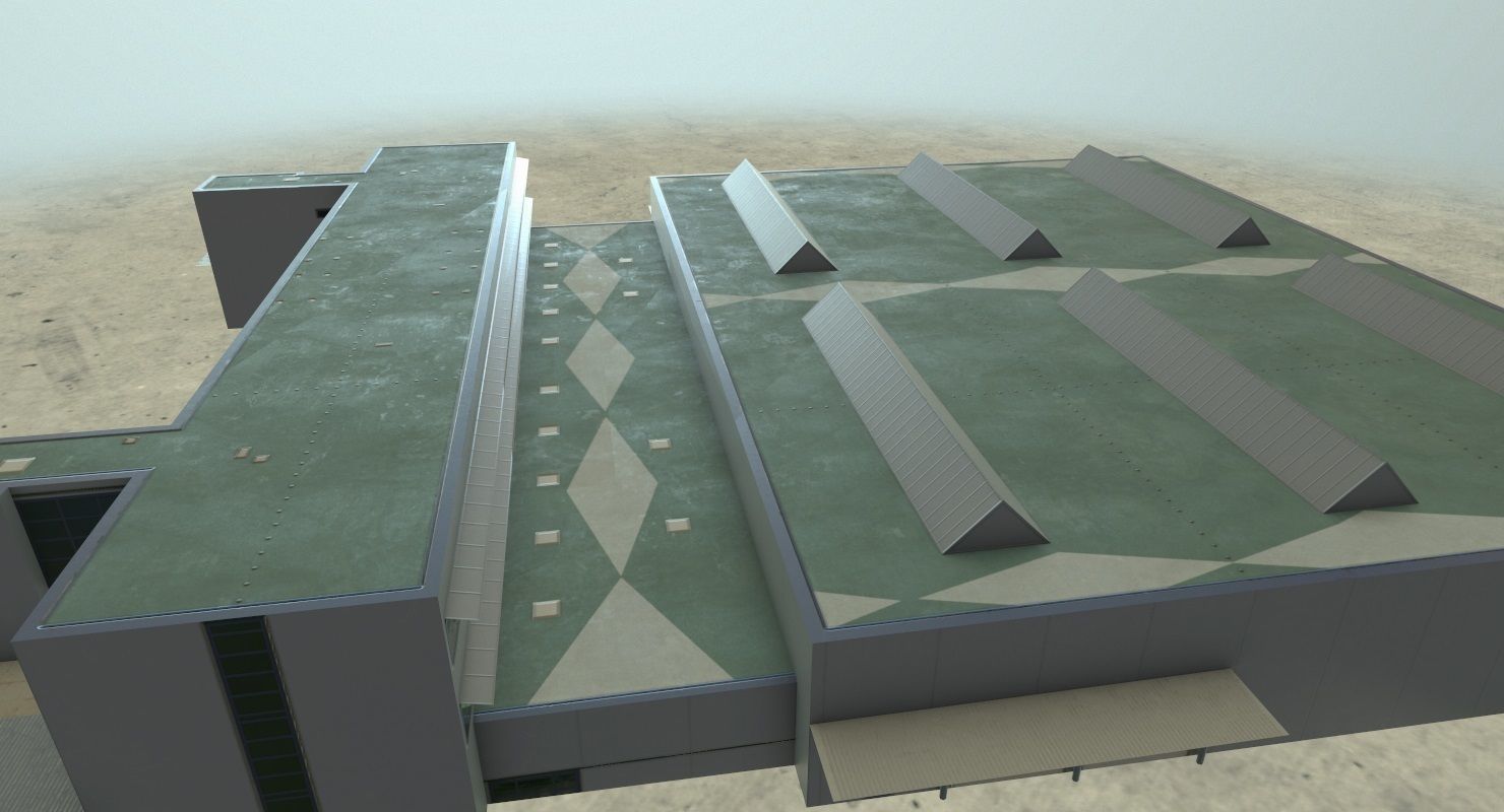 EDDB Hangar 2 Low-poly 3D model_4