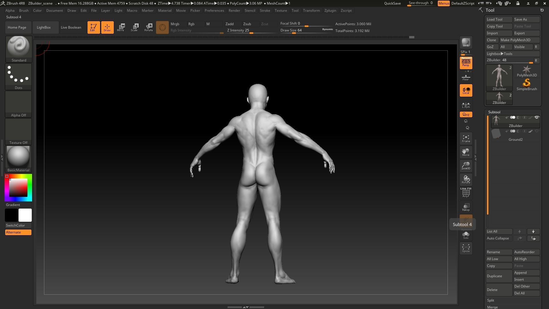 white teen 3D model_2