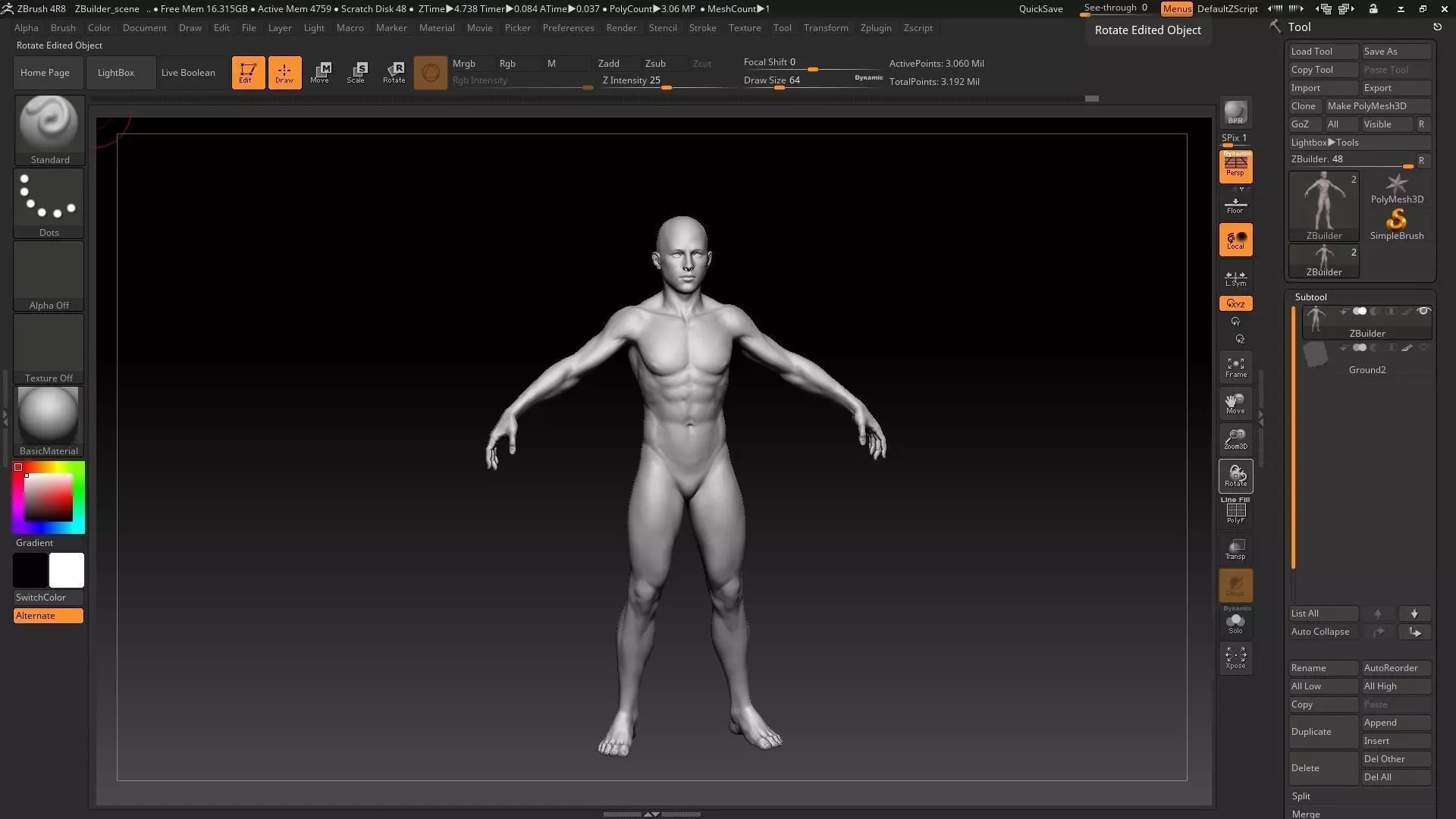 white teen 3D model_0