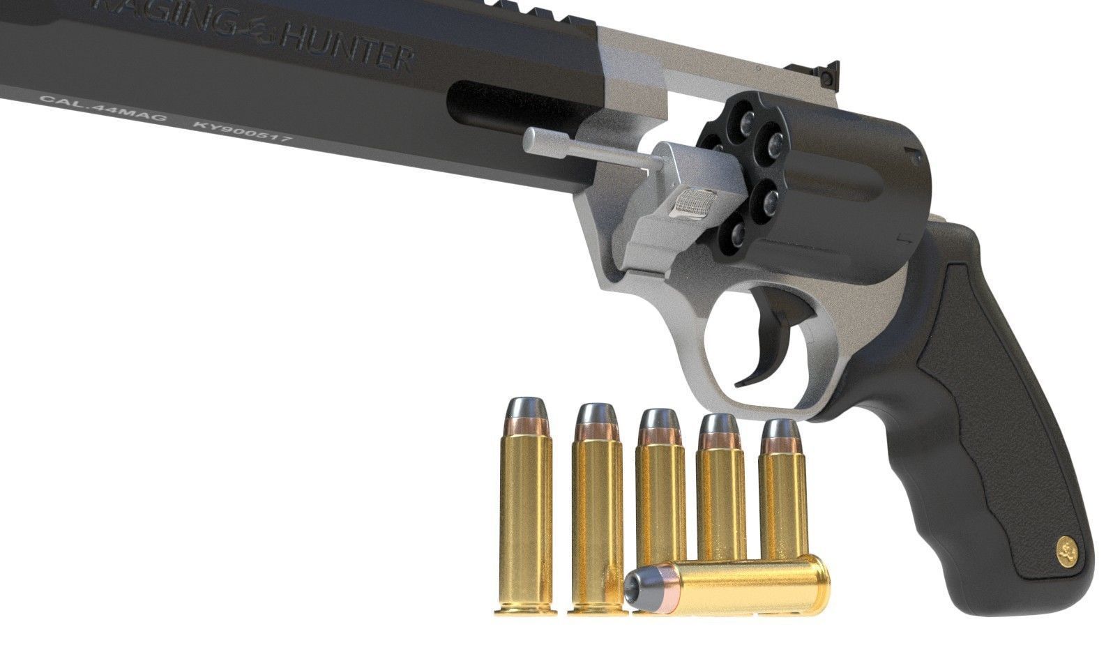 Taurus Raging Hunter 3D model_10