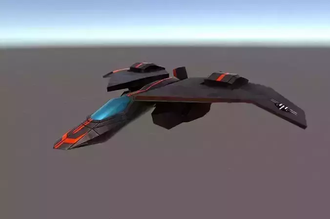 Kestral Jet Low-poly 3D model