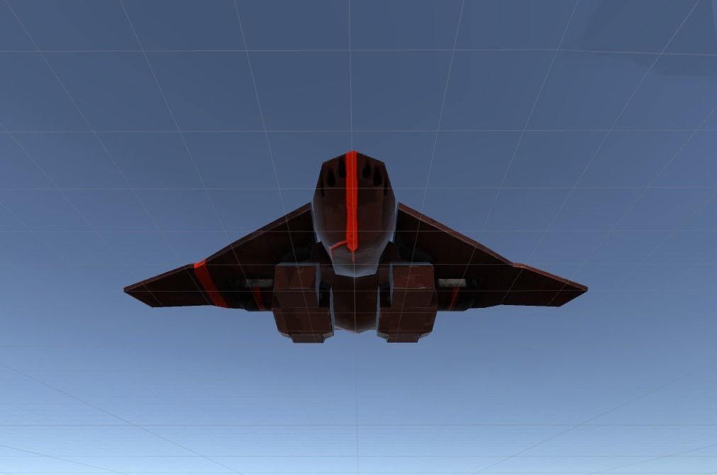 Kestral Jet Low-poly 3D model_5