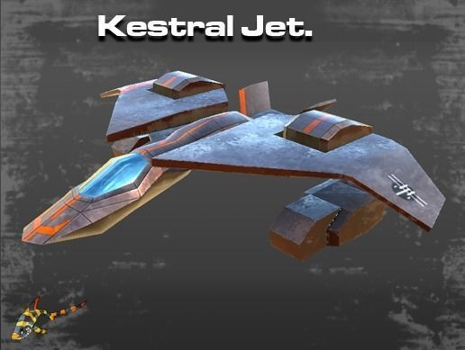 Kestral Jet Low-poly 3D model_12