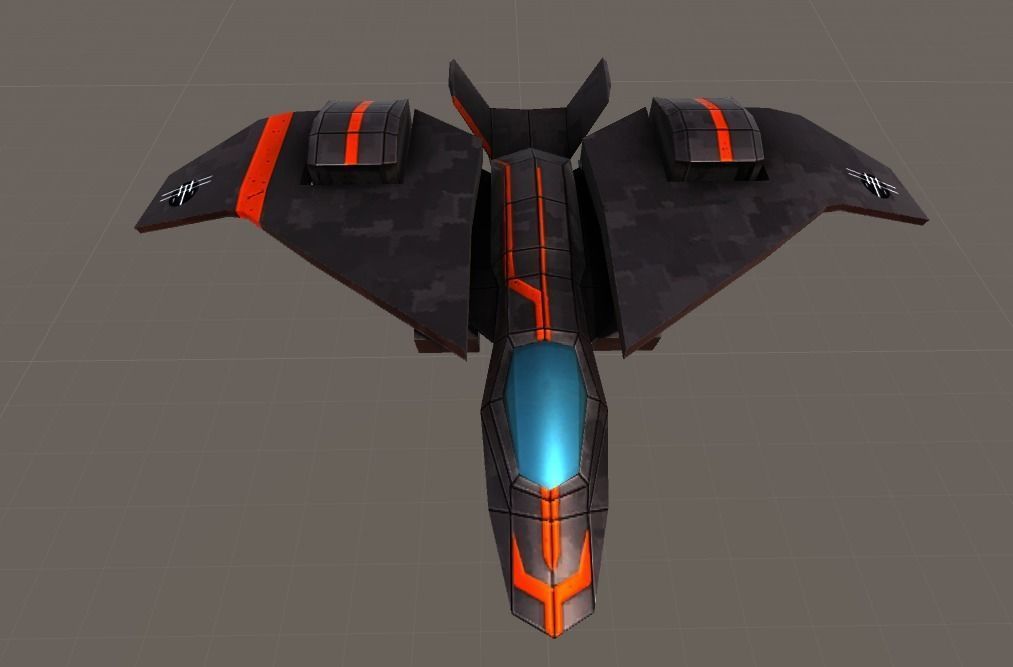 Kestral Jet Low-poly 3D model_2