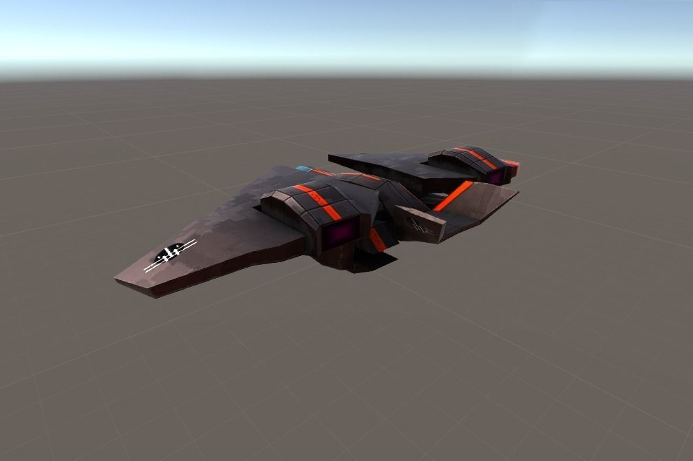 Kestral Jet Low-poly 3D model_3