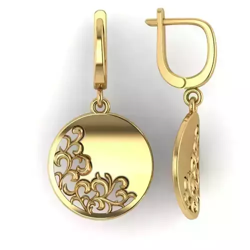 Earrings without stones