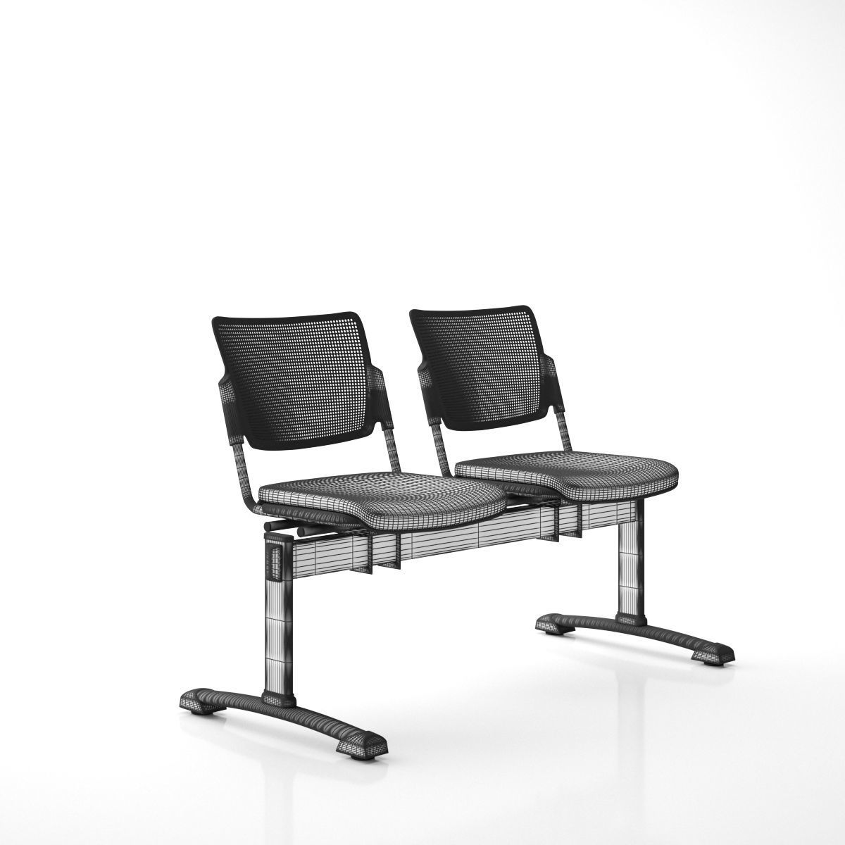 LaMia Collection Armchair Bench 3D model_24