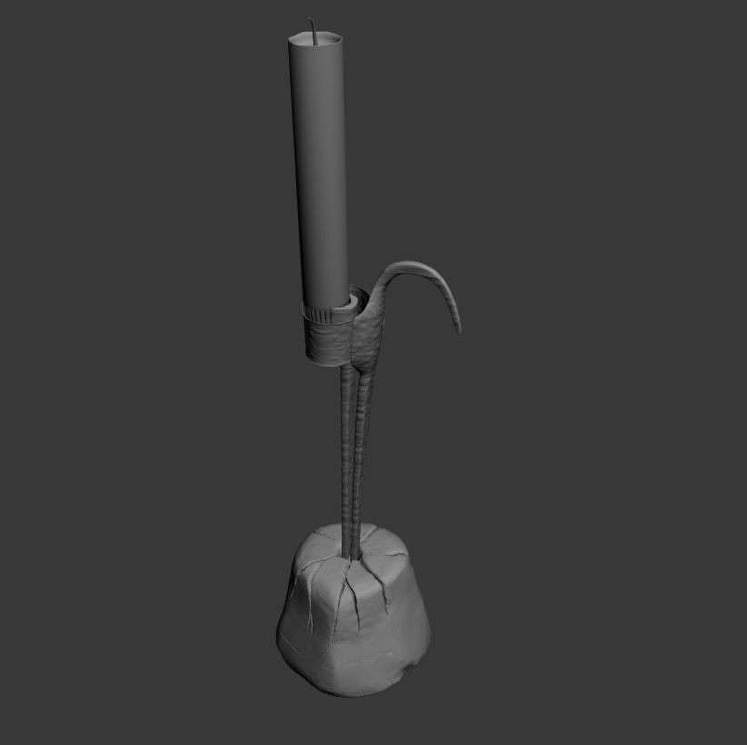 1800s Candelabra 3D model_7