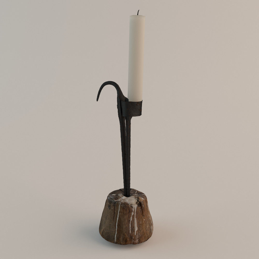1800s Candelabra 3D model_1