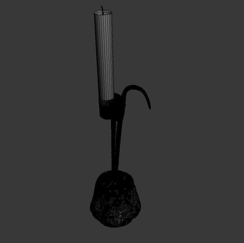 1800s Candelabra 3D model_6