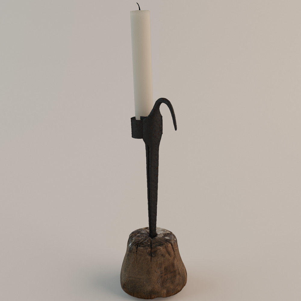 1800s Candelabra 3D model_2
