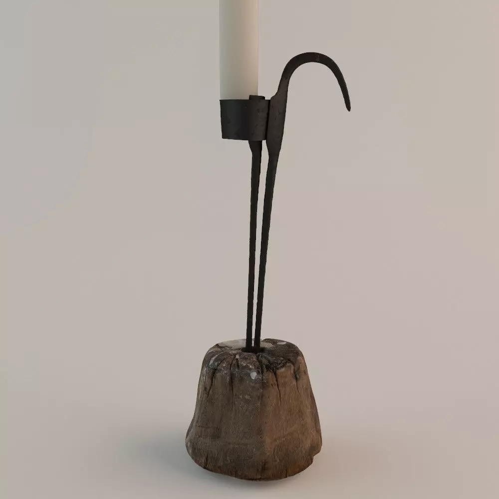 1800s Candelabra 3D model_0