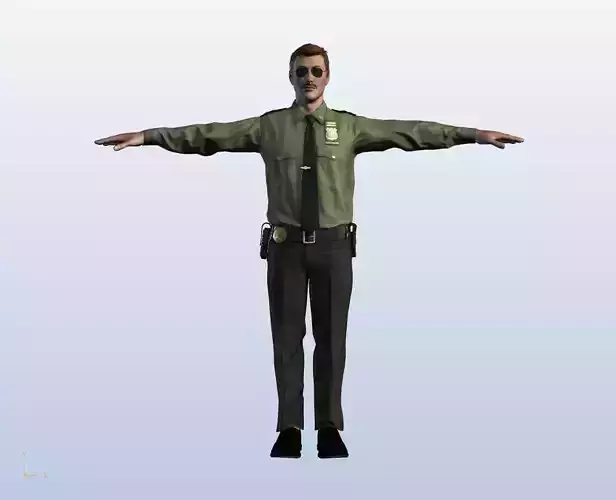 Sheriff Model 2018 Player Model - High Quality 3D model