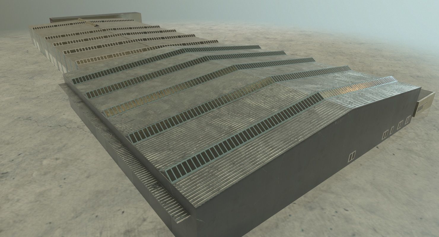 EDDB Hangar 4 Low-poly 3D model_4