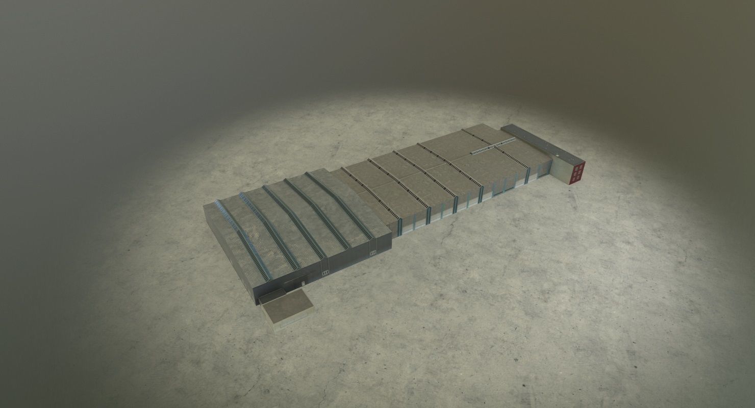 EDDB Hangar 4 Low-poly 3D model_5