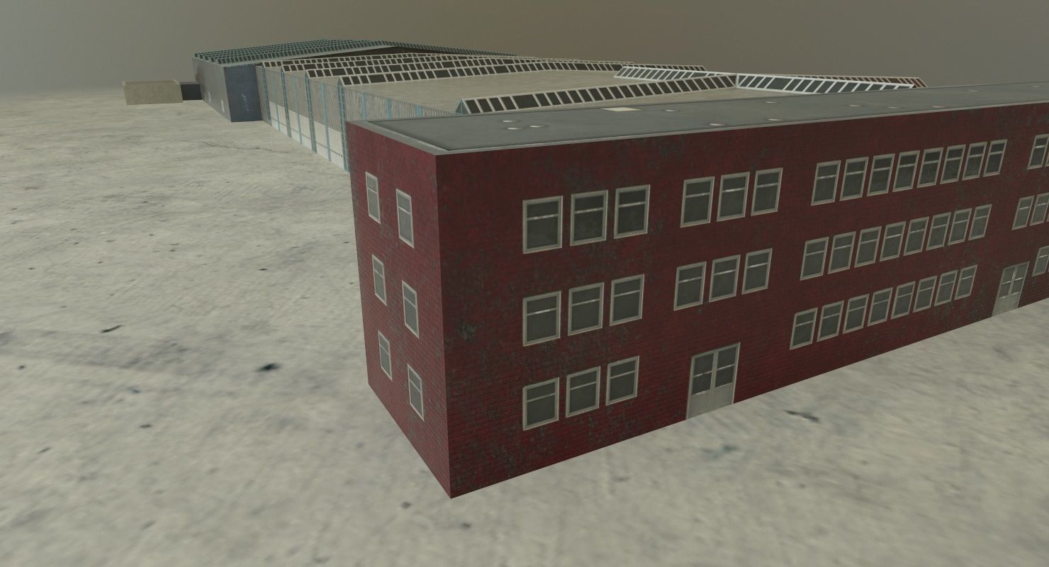 EDDB Hangar 4 Low-poly 3D model_1