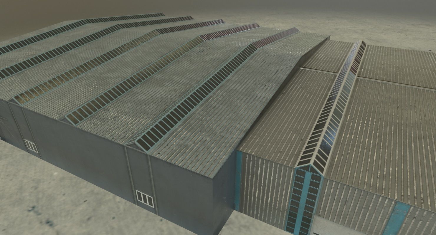 EDDB Hangar 4 Low-poly 3D model_6