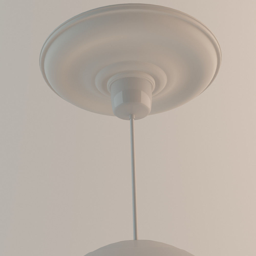 1940s Roof Lamp 3D model_1