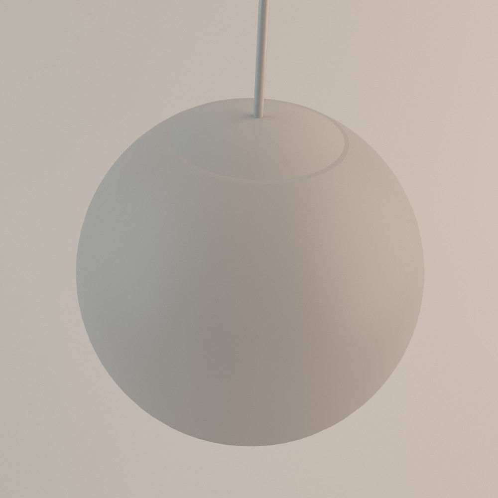 1940s Roof Lamp 3D model_2