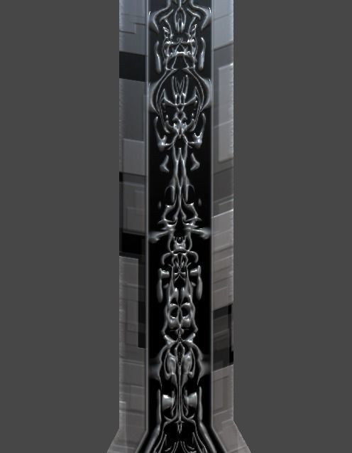 Long sword4 Low-poly 3D model_2