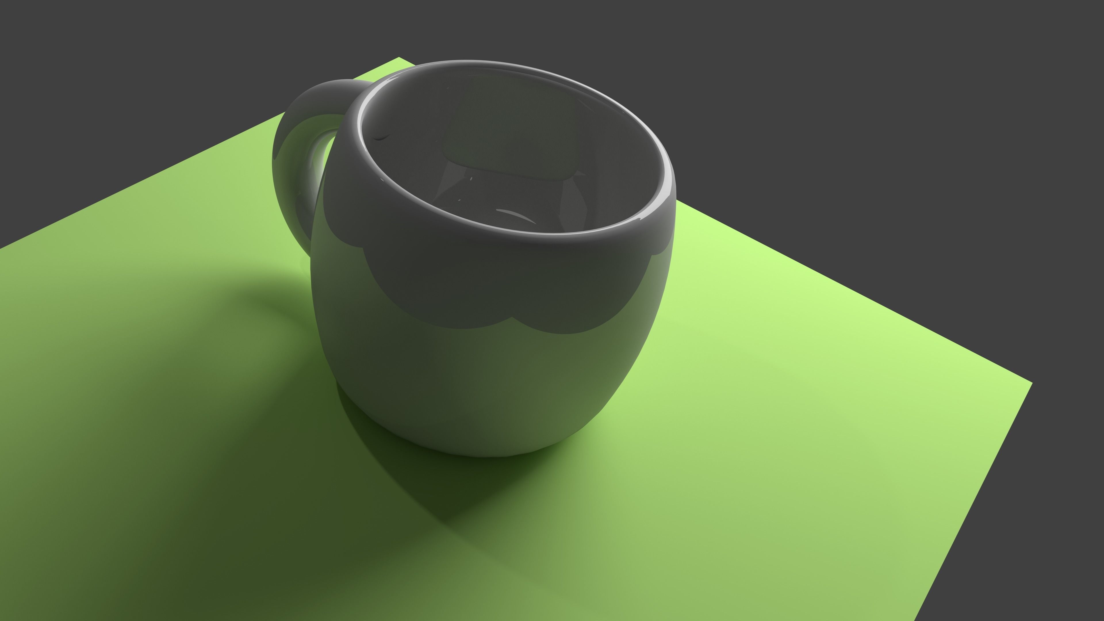 Ceramic Coffee Mug Low-poly 3D model_1