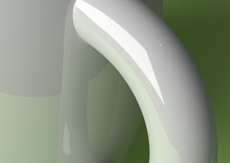 Ceramic Coffee Mug Low-poly 3D model_3