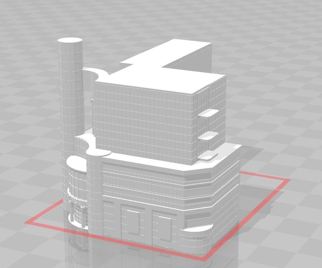 Hotel Plaza   3D print model_1
