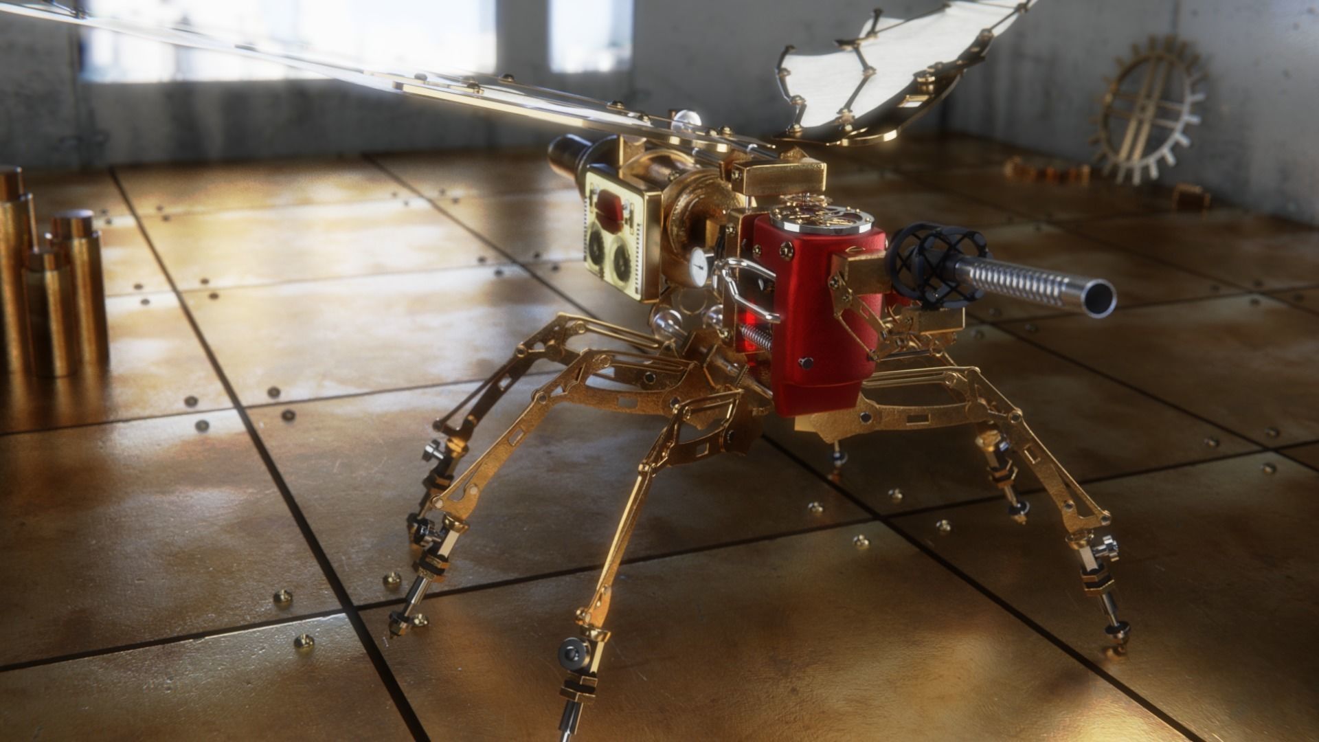 spysteamer - steampunk device 3D model_5