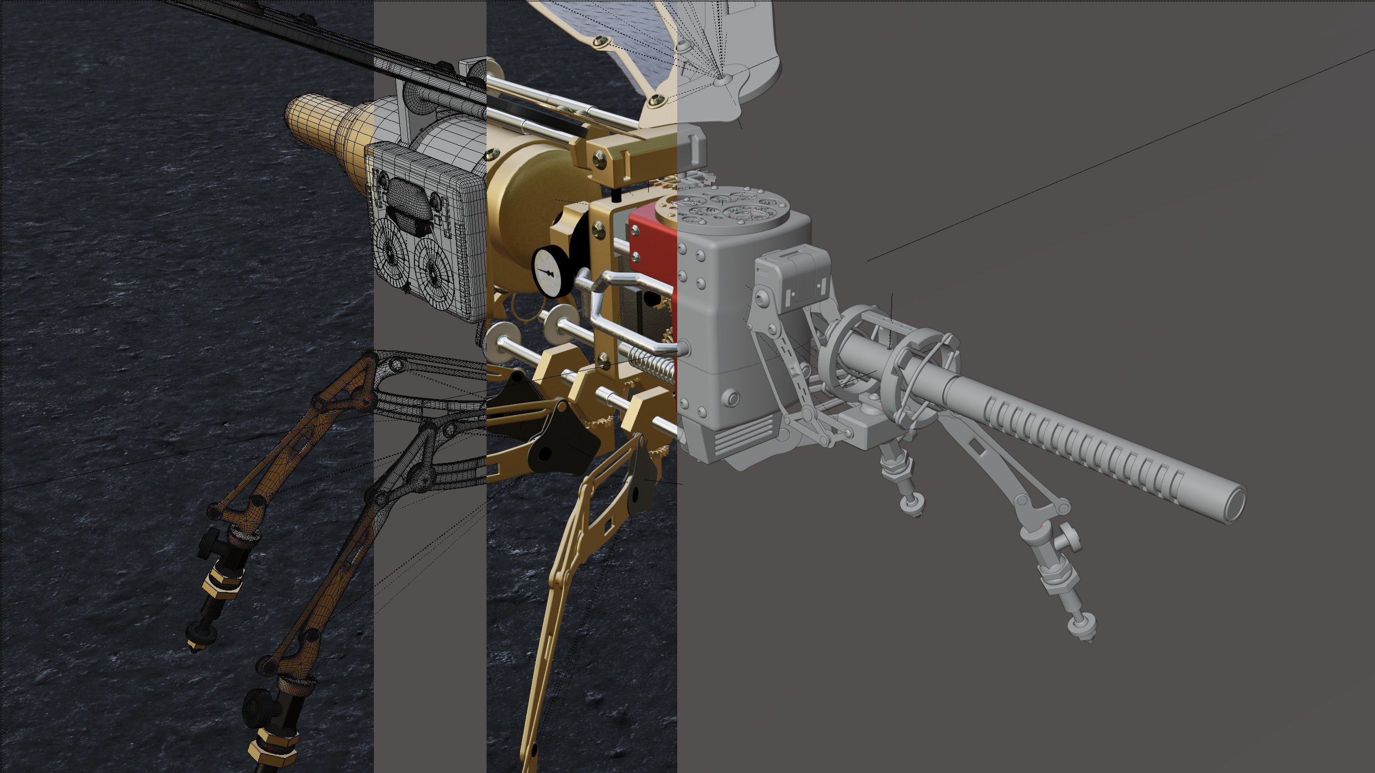 spysteamer - steampunk device 3D model_4