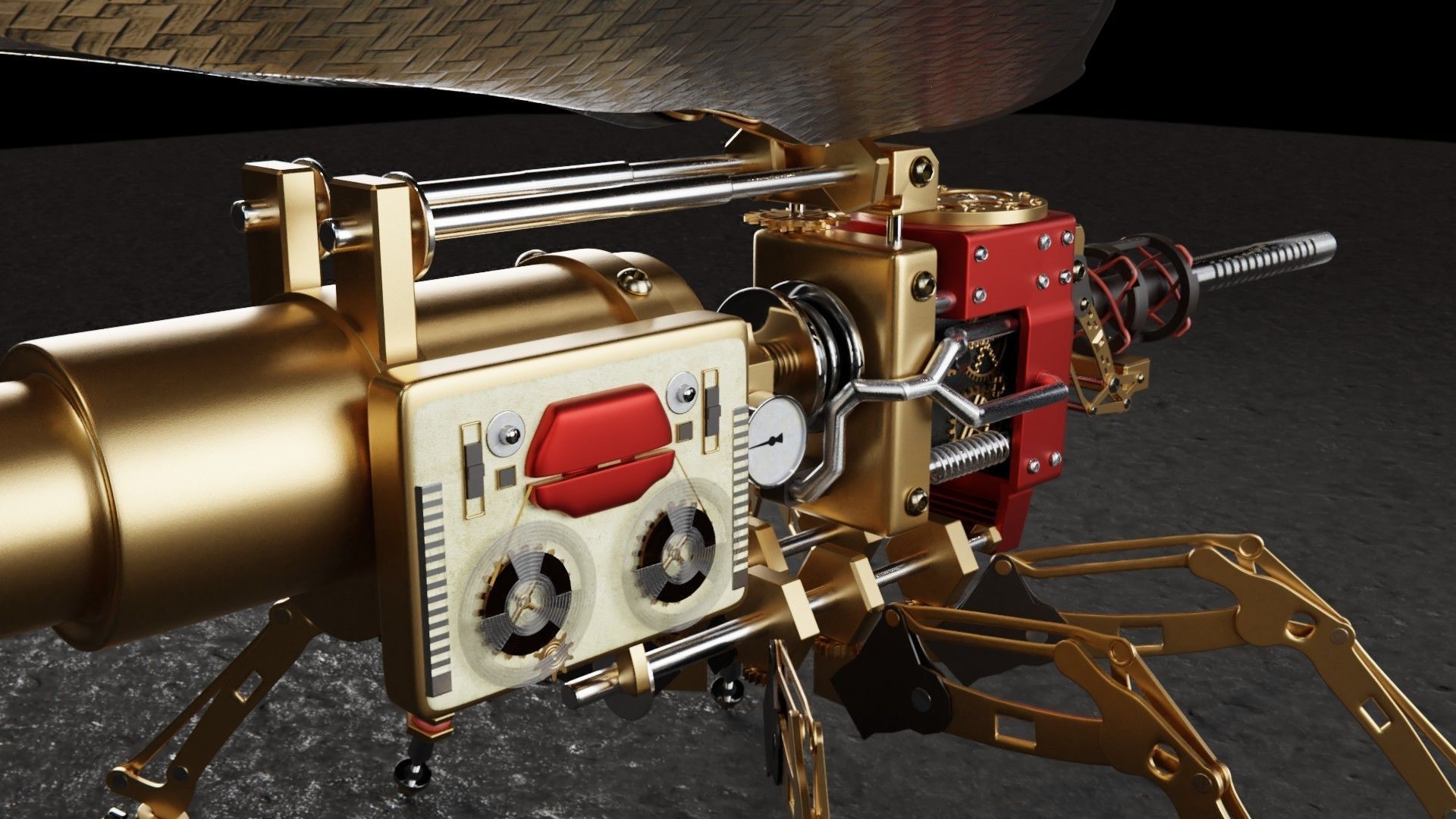 spysteamer - steampunk device 3D model_7