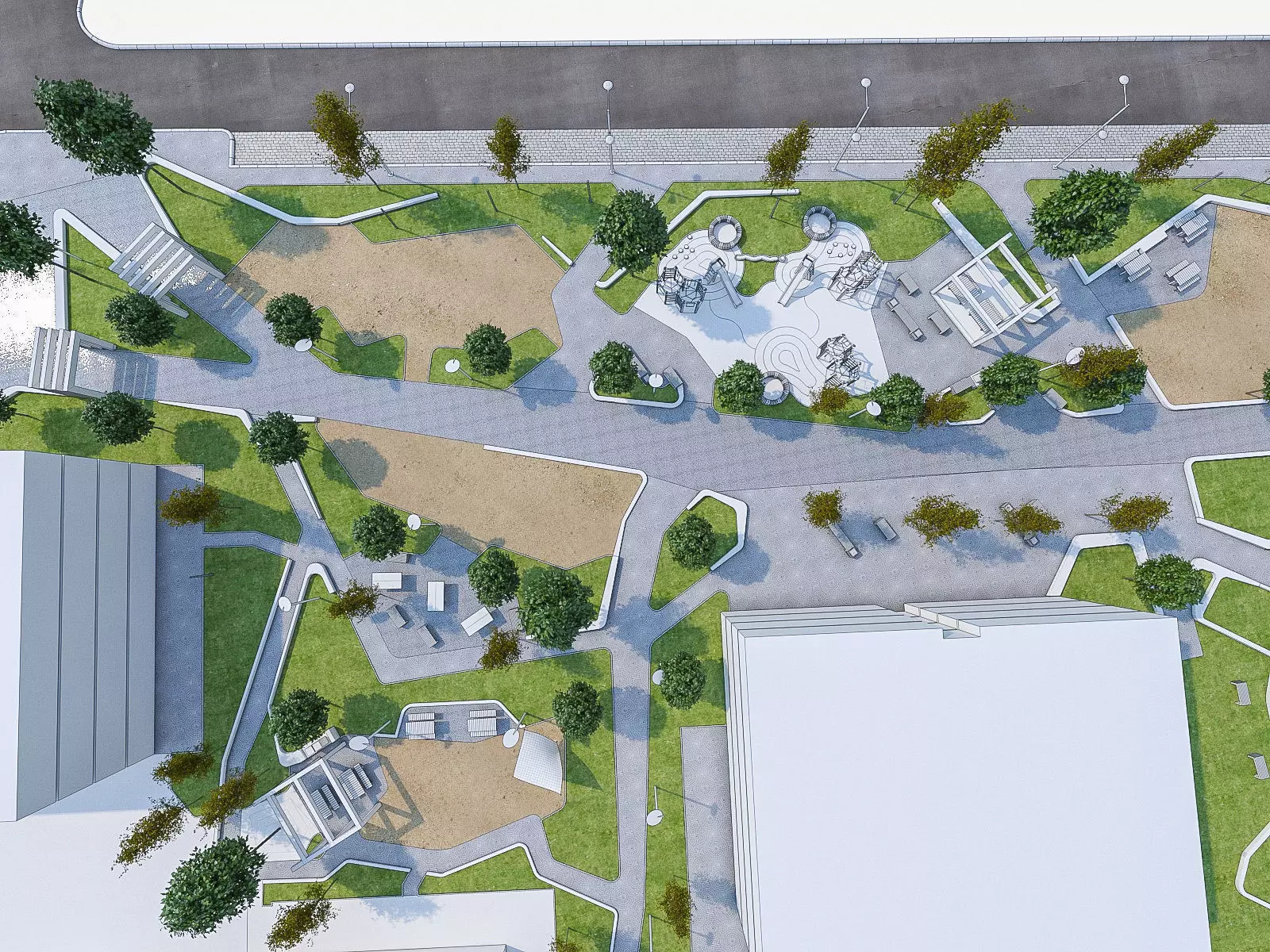 Children Playground Low-poly 3D model