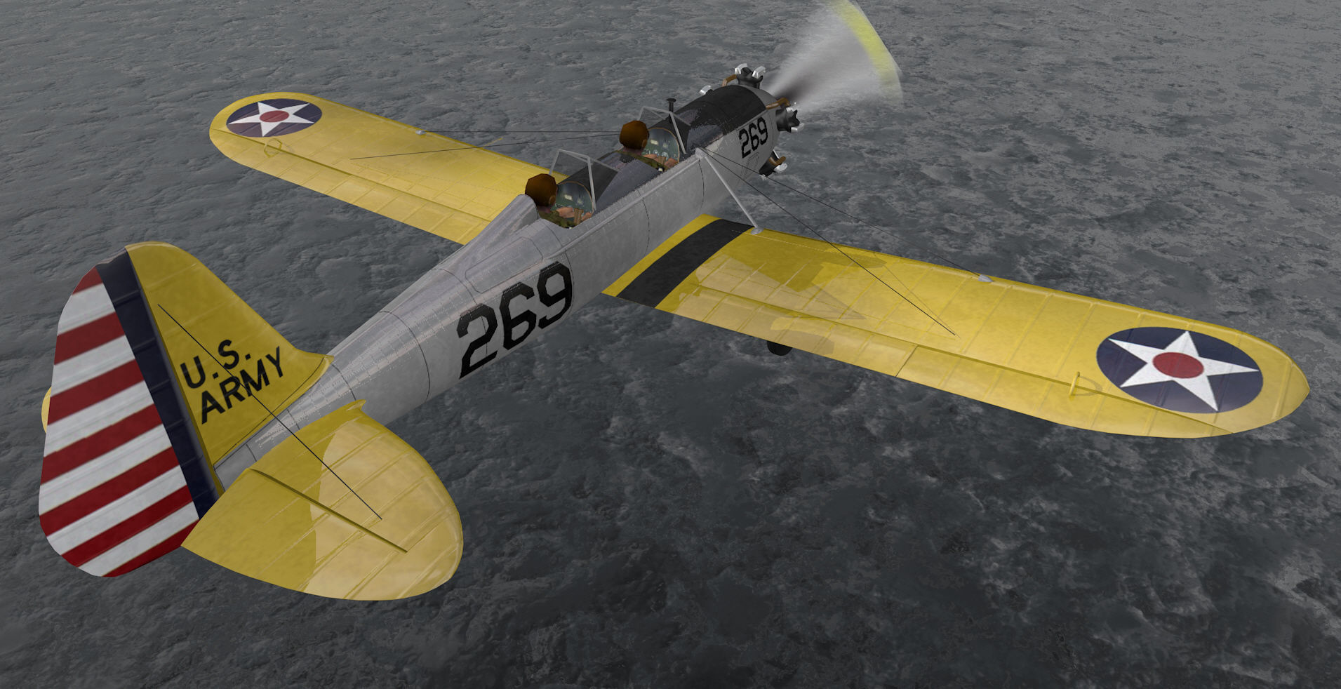Ryan PT-22 Recruit 3D model_9