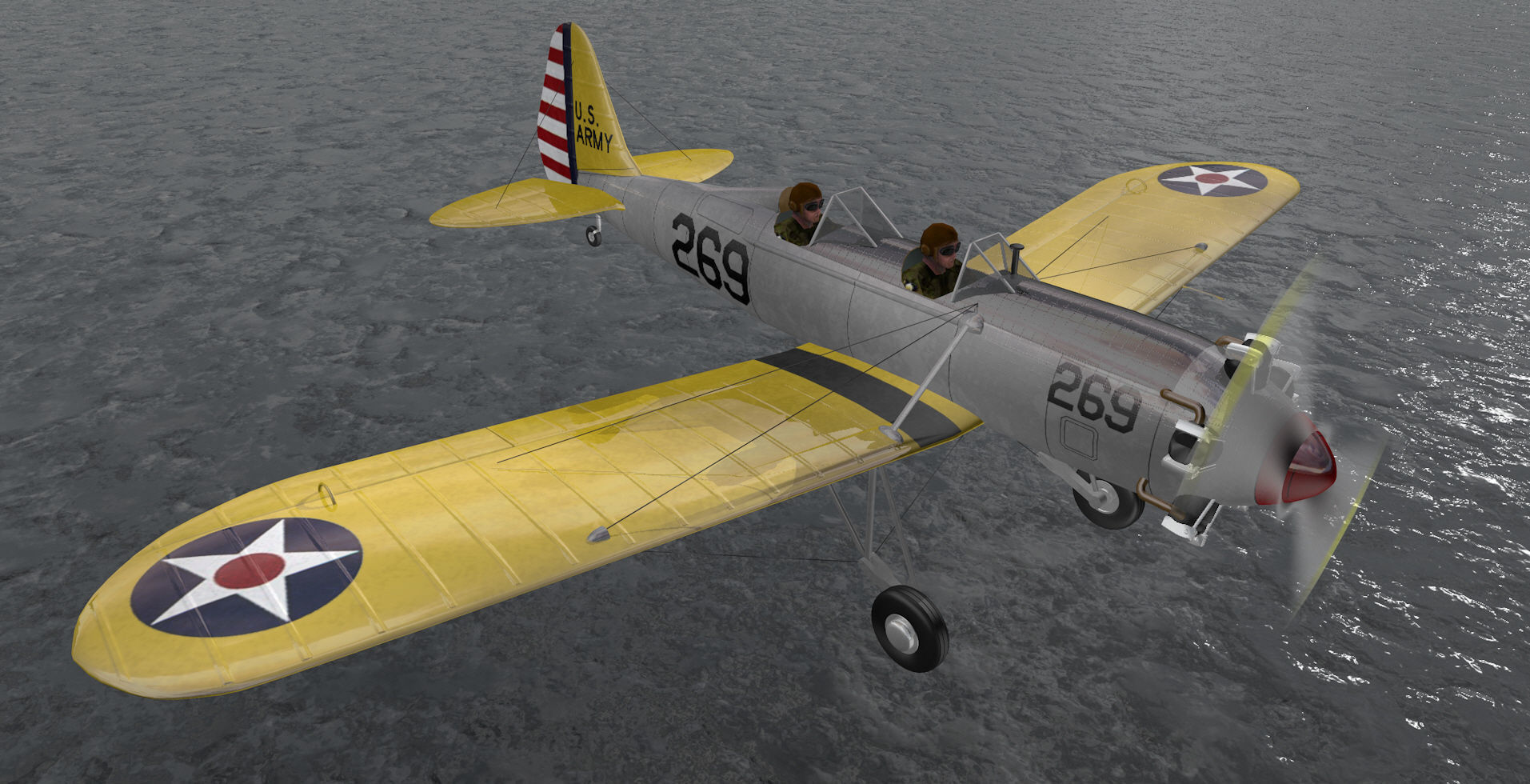 Ryan PT-22 Recruit 3D model_8