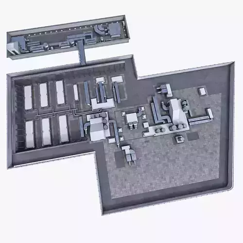 Rooftop Ventilation Equipment  Low-poly 3D model