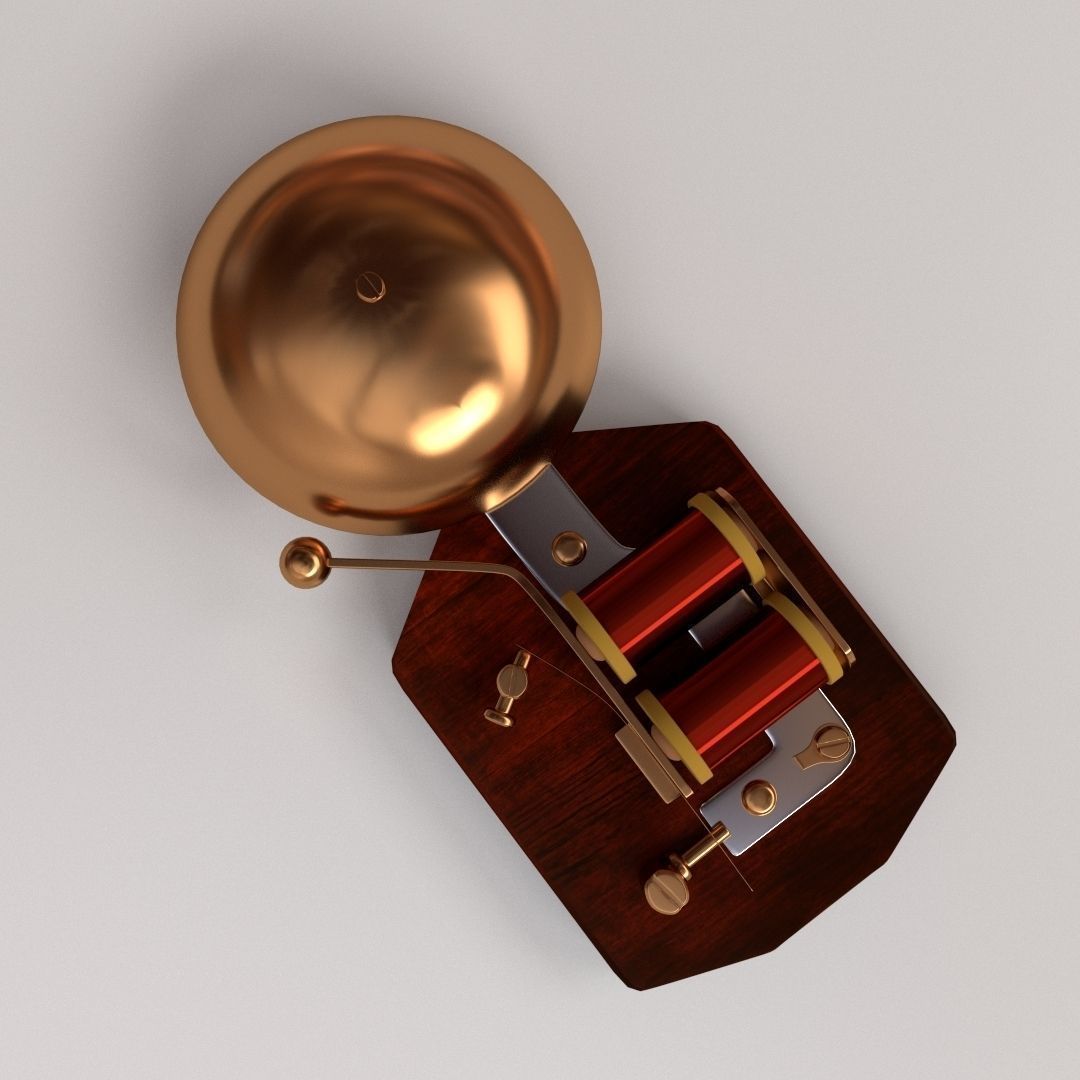 Retro Doorbell 3D model_1