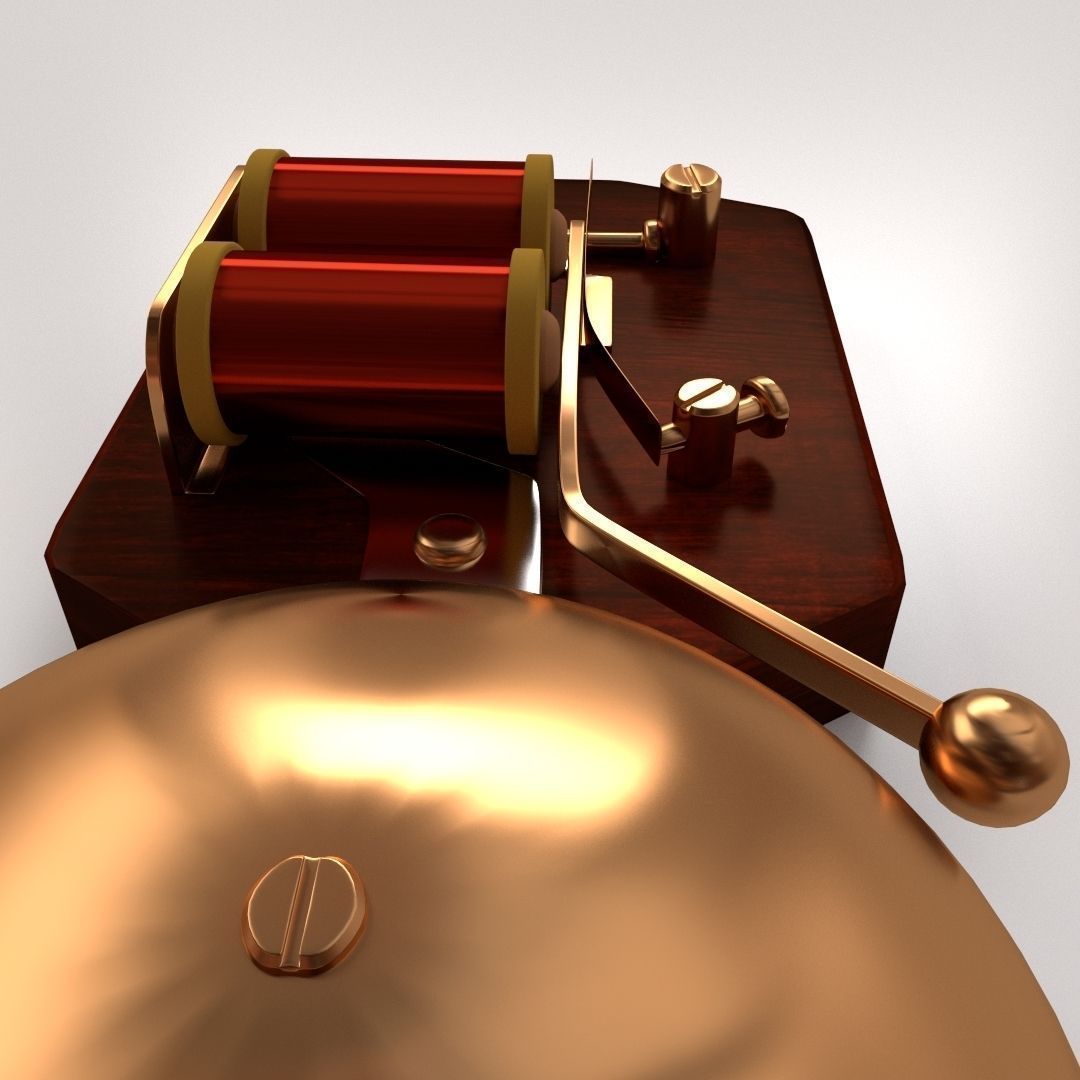 Retro Doorbell 3D model_3