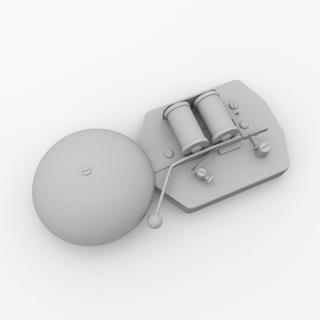 Retro Doorbell 3D model_4