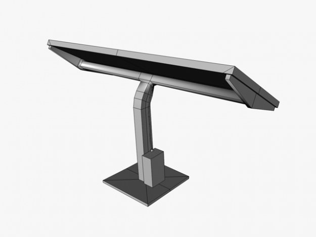 Solar panel Low-poly 3D model_5