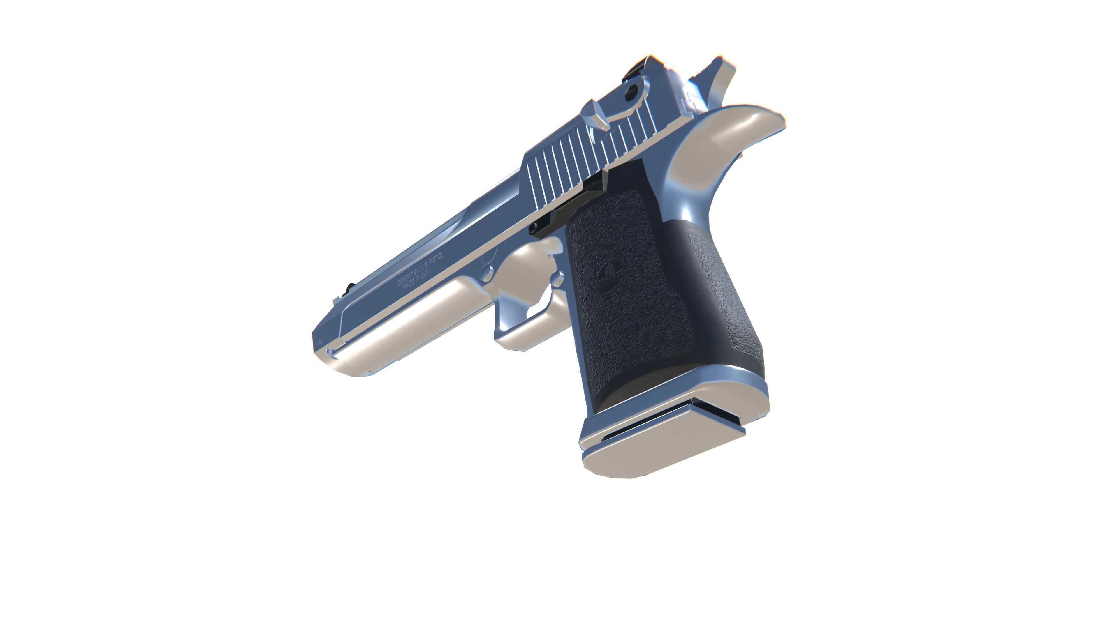 Desert Eagle Pistol Low-poly 3D model_14