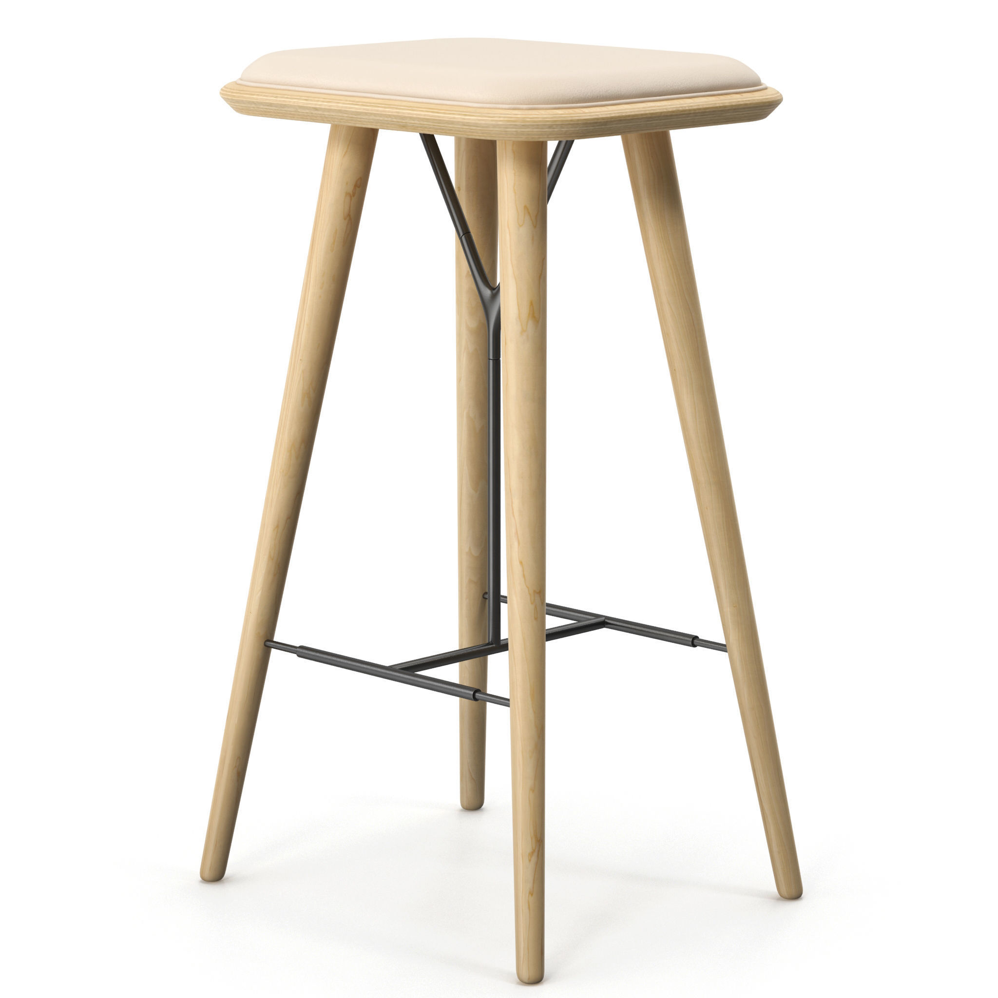 Fredericia Spine barstool model 3D model_10