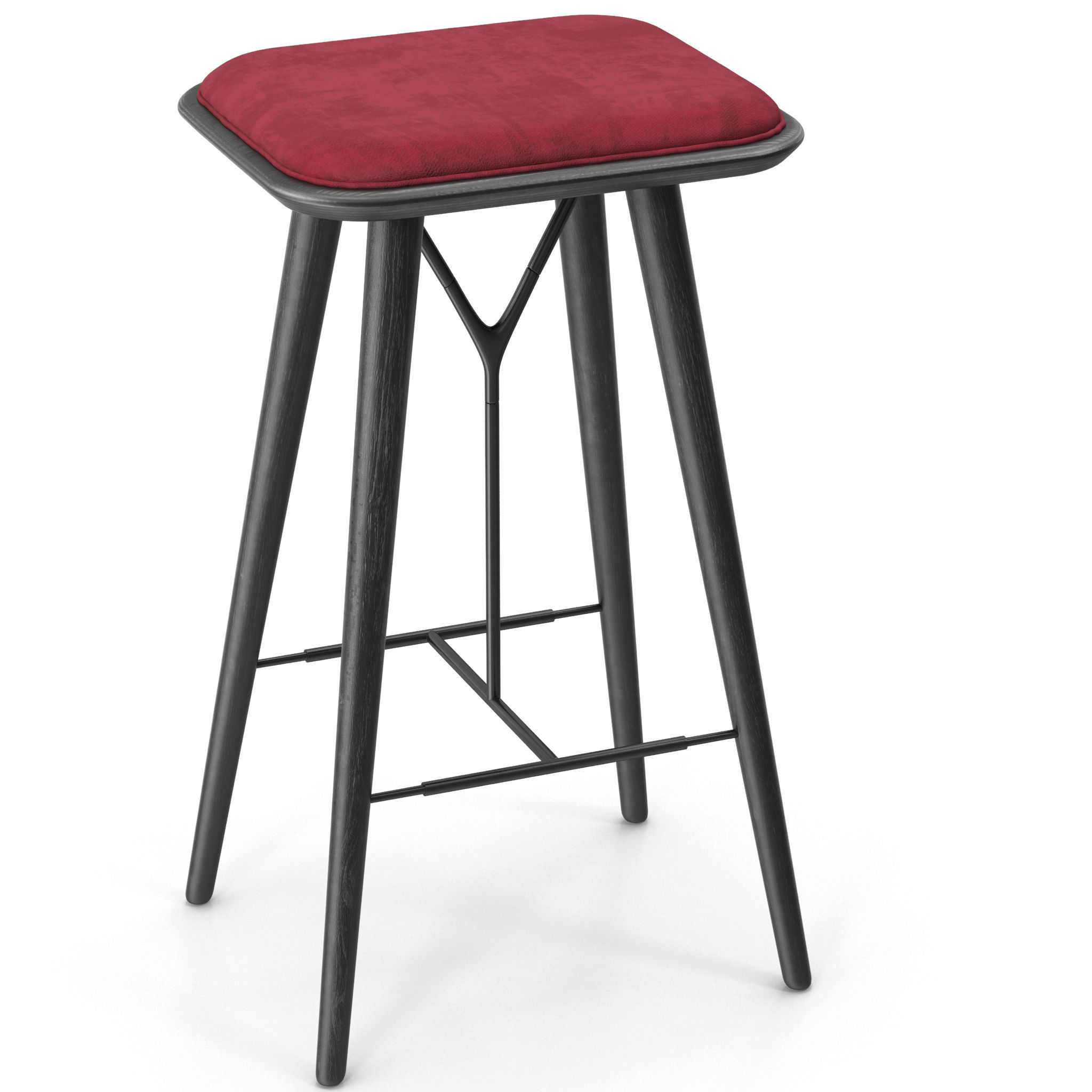 Fredericia Spine barstool model 3D model_3