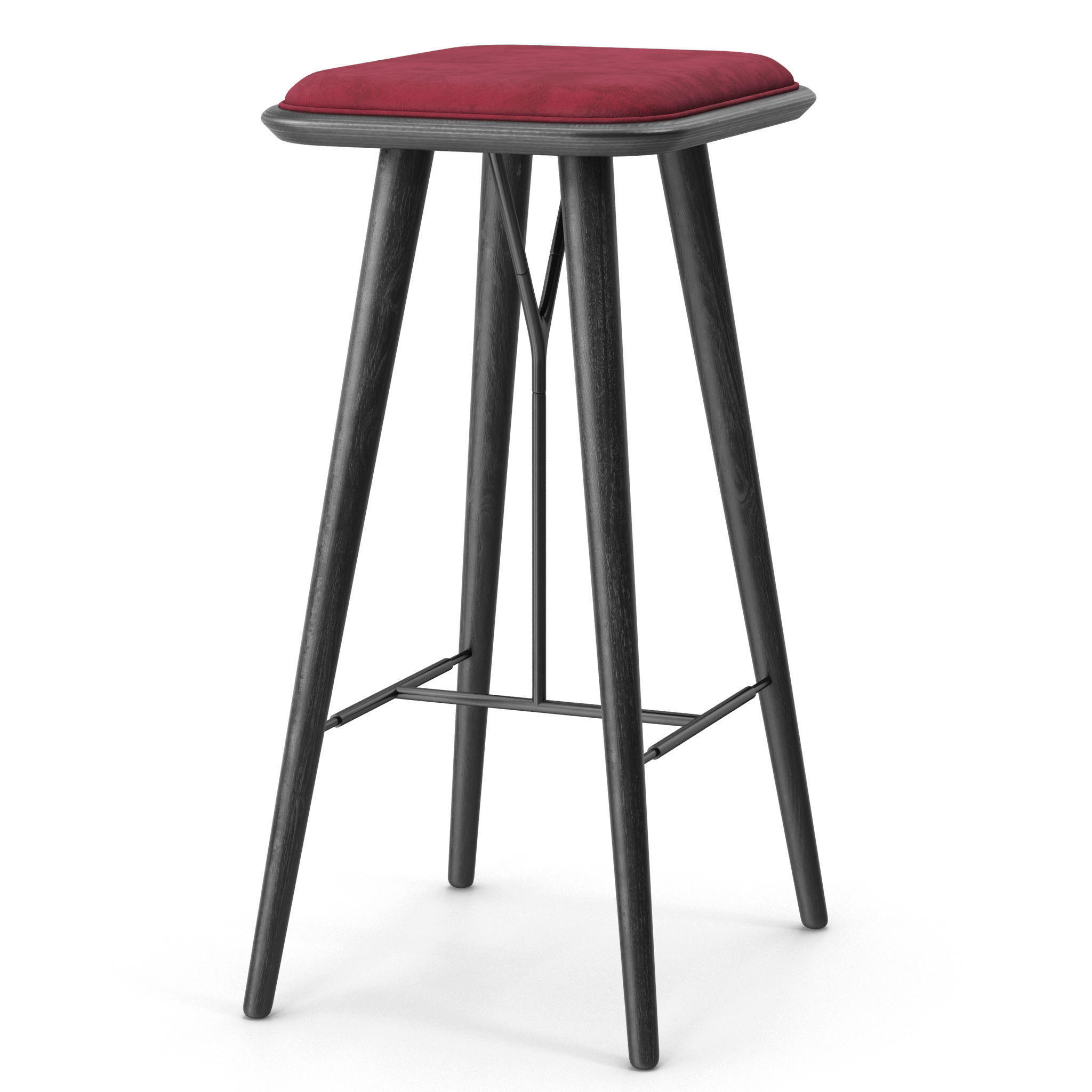 Fredericia Spine barstool model 3D model_6