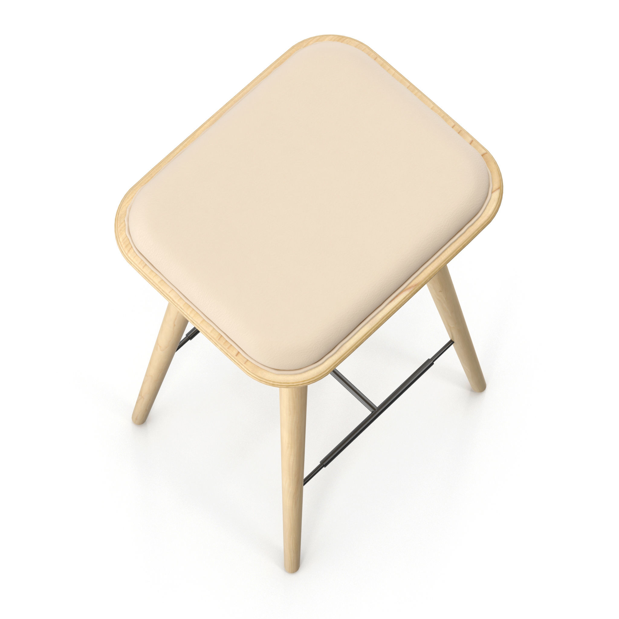 Fredericia Spine barstool model 3D model_12